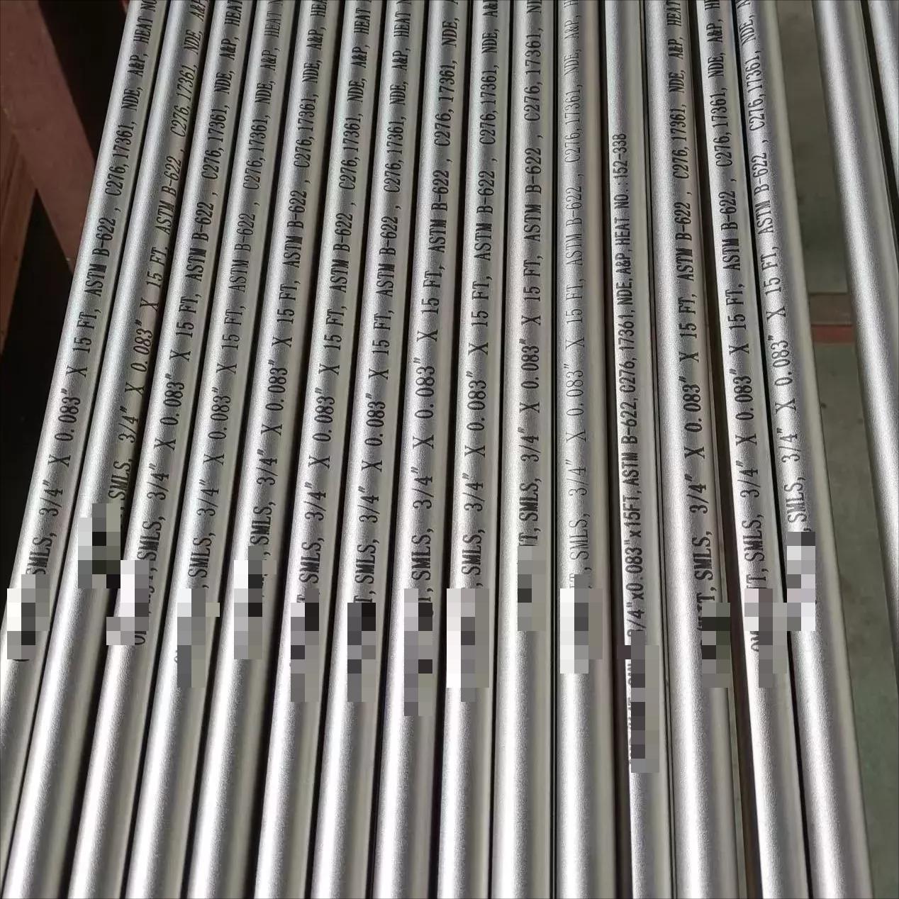 Высокая приправа iso9001 ASTM C276 Hastelloy Bright Hearsed из нержавеющей стали бесшовные трубы