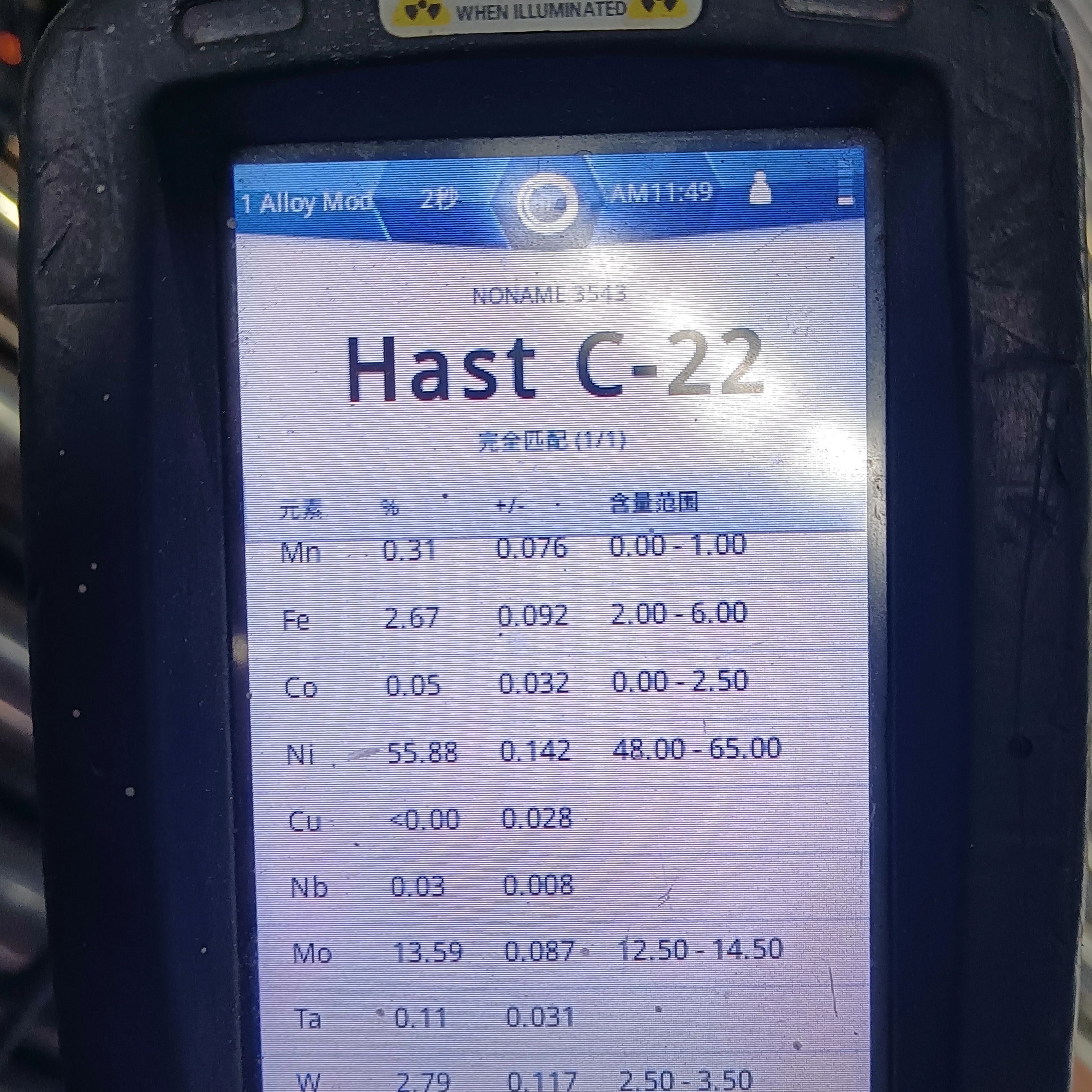 ХАСТЕЛЛЕЙ C22 Коррозионный сплав с сплавными стальными круглы